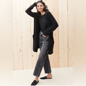 Jenni Kayne Sweater Coat Black Size S *like new*